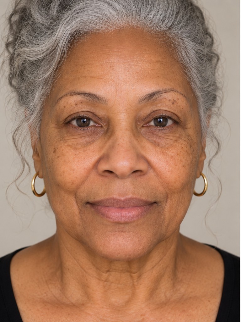 Brow and lip restoration, before
